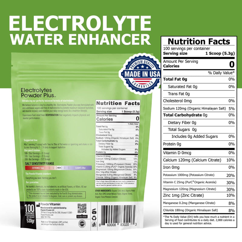 [Australia] - Electrolytes Powder Plus Keto, Lemonade (100 Servings) 0 Sugar, No Maltodextrin,1000mg Potassium,120mg Calcium,120mg Magnesium,Organic Vitamin C,Zero Calories, Energy Hydration Powder 