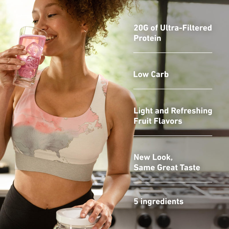 [Australia] - Isopure Clear Whey Isolate Protein Powder, Lactose Free, Gluten Free, Naturally Flavored, Mixed Berry, 20g Protein Per Serving, 14.1 Oz, 16 Servings (Packaging May Vary) 16 Servings (Pack of 1) 