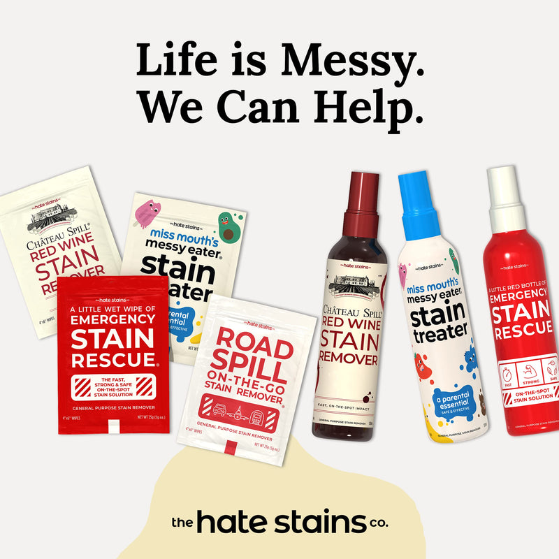 [Australia] - Chateau Spill Red Wine Stain Remover for Clothes - 4oz Stain Remover Spray for Stains on Tablecloth, Carpet, Upholstery and Laundry from the makers of Miss Mouth's Messy Eater Stain Treater 4 Fl Oz (Pack of 1) 