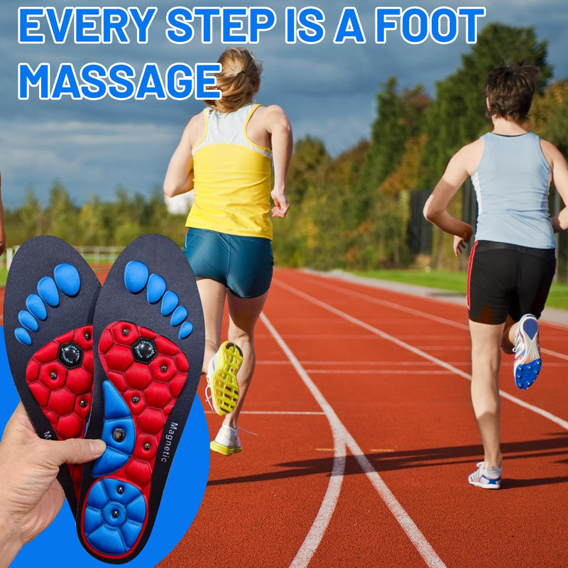 [Australia] - Magnetic insoles, Dwafill acupressure insoles, relieve foot fatigue, acupressure magnetic insoles, promote blood circulation, cuttable, suitable for men and women (S) S (35-39) 