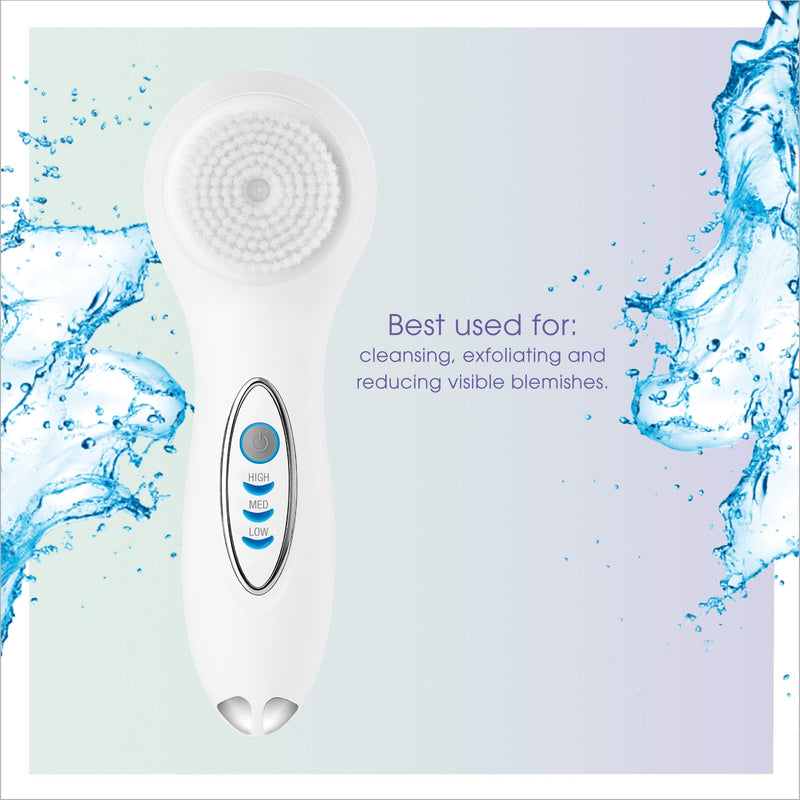 [Australia] - True Glow by Conair Facial Brush - Waterproof + Rechargeable 1 Brush Head Sonic Facial Brush 