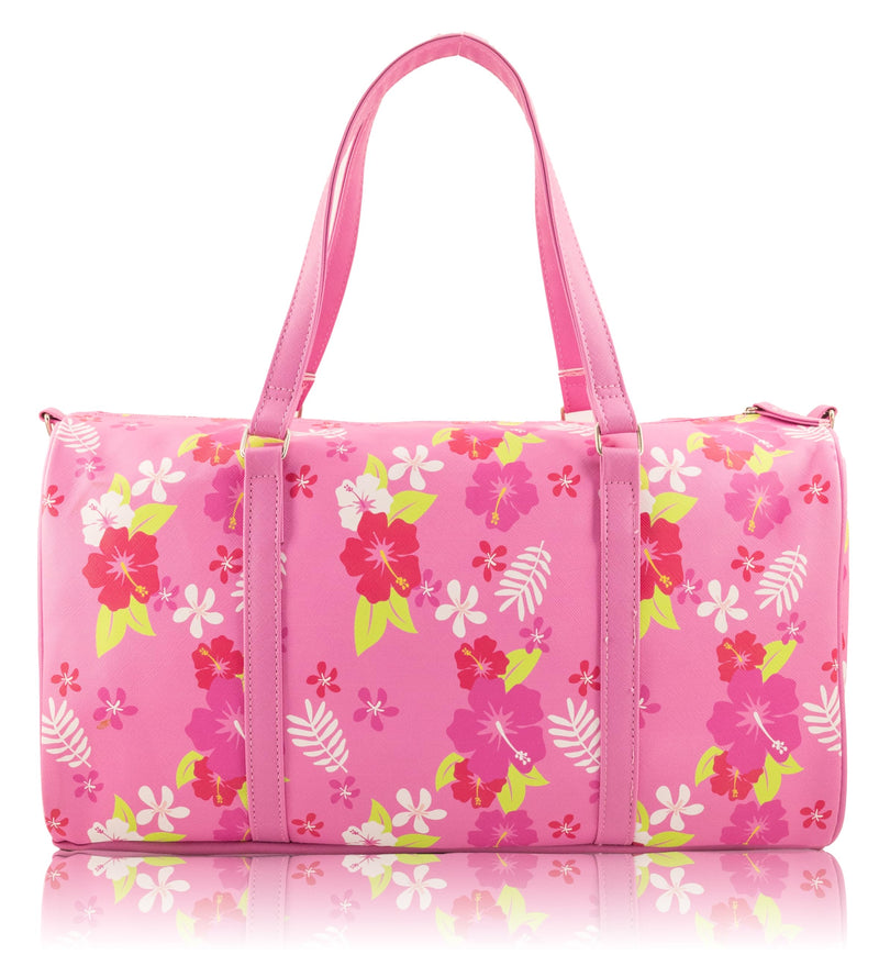 Stitch, Minnie, Mickey, Pooh, Harry Potter, or Jack Skellington 16" Leather Mini Travel Bag, Duffle Bag, Overnight Bag Stitch - Pink