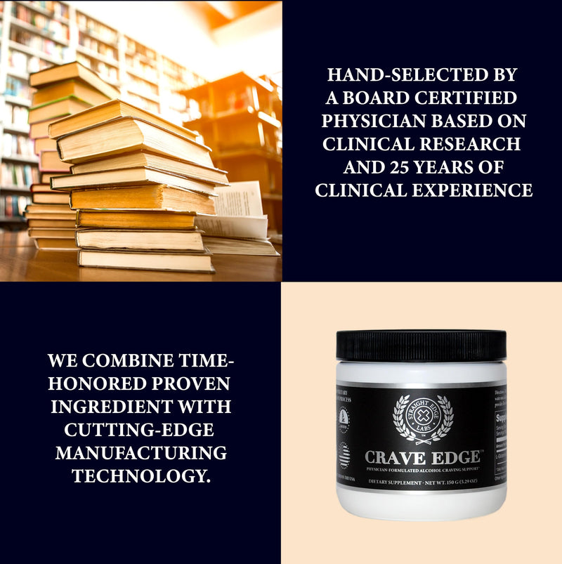 [Australia] - Crave Edge Alcohol Craving Support | Physician-Formulated | Anti Alcohol Replacement Drink | Stop Drinking Alcohol | Liver Detox | Fast Acting | No Big Pills or Bad Taste | 150G Powder-30 Servings 