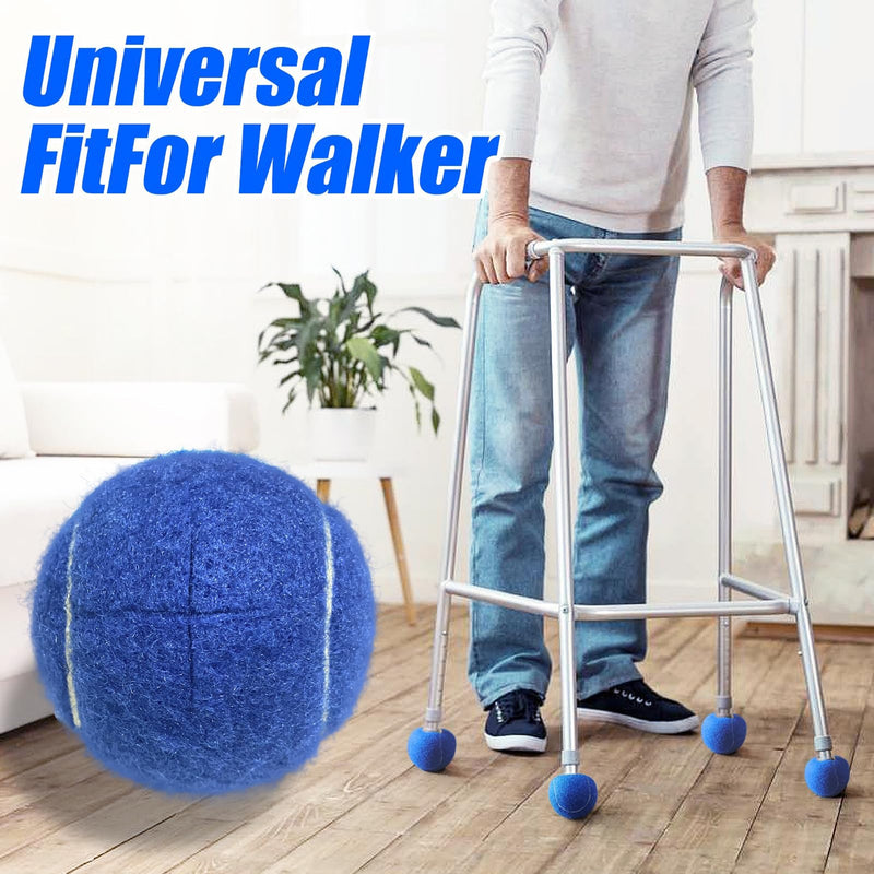[Australia] - Tennis Balls for Walkers, Pre Cut Walker Glide Balls for Chairs, Desks, Furniture Legs and Floor Protection, Heavy Duty Long Lasting Felt Pad Glide Coverings - 4PCS Gray Gray-4PCS 