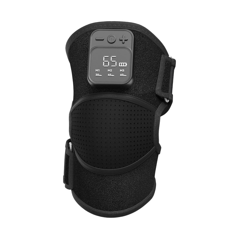 Knee Massager with Heat for Pain Relief V5.0[2026 Upgraded] - Electric Cordless Heated Knee Brace with 6 Heat Levels and 3 Vibration Massage Mode, Gifts for Men Women (Black, 1-Pack) Black (1pack)
