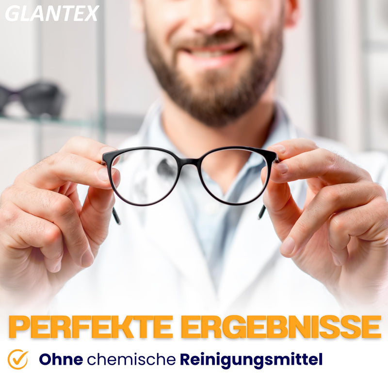[Australia] - GLANTEX 3X Premium Microfiber Cloth Optical Quality 30x30cm for Cleaning Glasses, Tablets, Mobile Phones, Displays, Cameras | Glasses cleaning cloths, display cloths, cleaning cloths | Microfiber cloths 3 pieces 