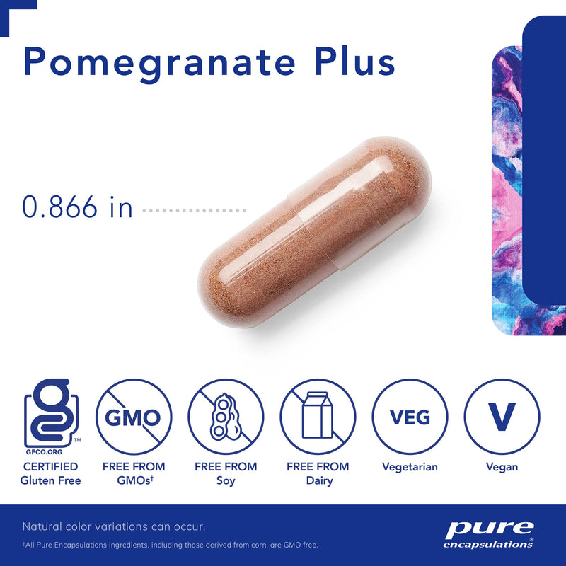 [Australia] - Pure Encapsulations Pomegranate Plus | Antioxidant Support for Vascular and Cellular Health* | 120 Capsules 120 Count (Pack of 1) 