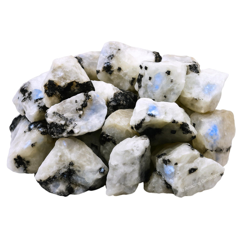 [Australia] - Amazing Gemstone Rainbow Moonstone Raw Crystals and Healing Stones, Natural Rocks For Tumbling - DIY Raw Stones And Crystals (1 Piece) 