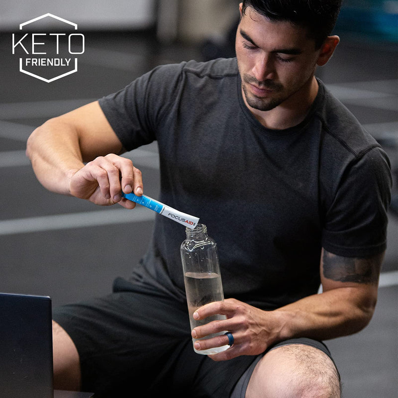[Australia] - FOCUSAID GO Nootropics Energy Blend, Zero Sugar, Alpha-GPC, GABA, B-Complex, Yerba Mate, Green Tea, Keto Friendly, 100mg Natural Caffeine (Pack of 14) Focusaid Go! 14 Servings (Pack of 1) 