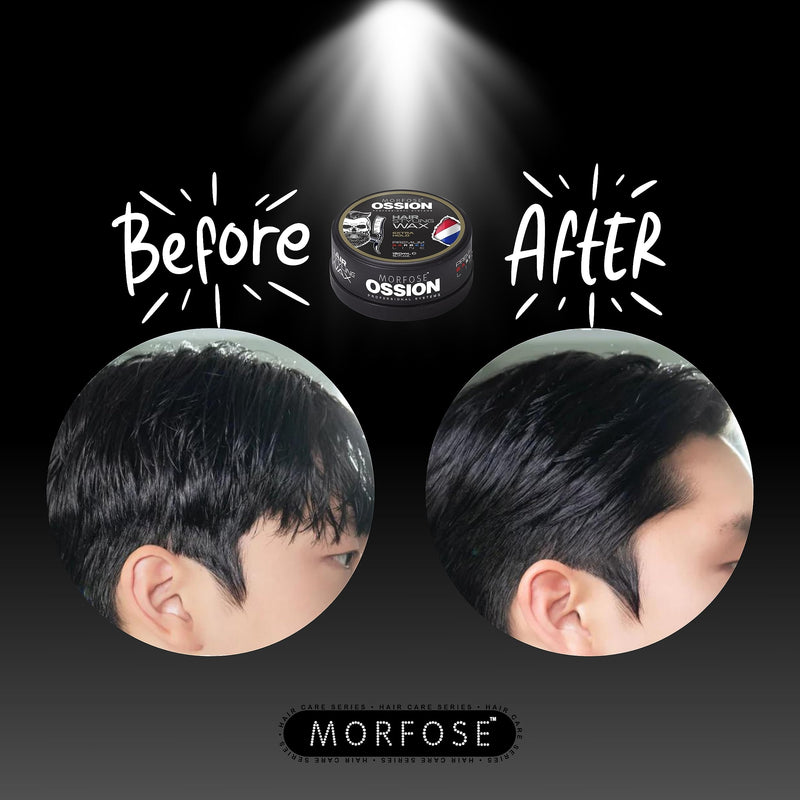 [Australia] - Morfose OSSION PBL Extra Hold Hair Styling Wax 150ml - Hair styling wax - texturizing and voluminous, extra strong hold, naturally shiny look - for all hair types 150 ml (pack of 1) blue 