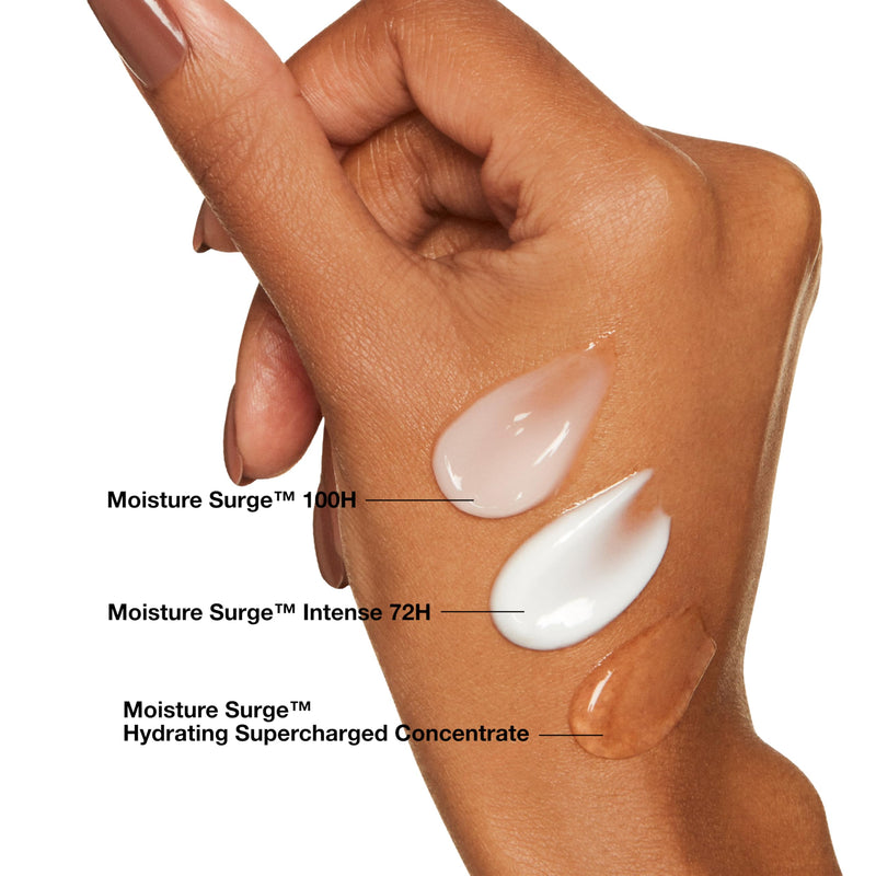 Clinique Moisture Surge 100H Auto-Replenishing Hydrator Oil Free Face Moisturizer | With Hyaluronic Acid, Aloe Bioferment and Vitamins C + E | For All Skin Types | Hydrating + Moisturizing 1 Fl Oz