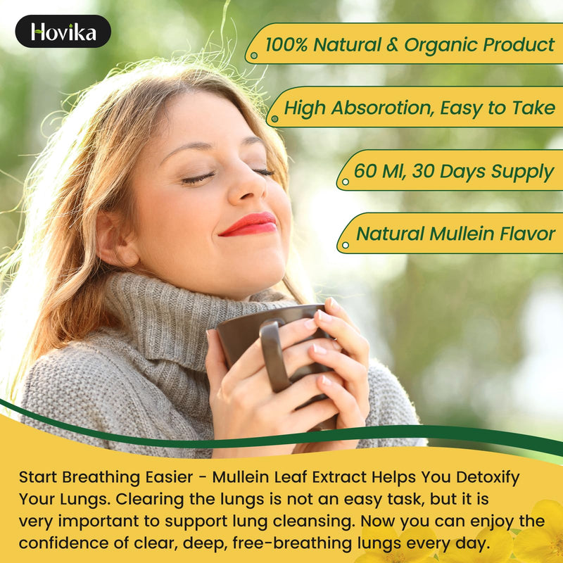 [Australia] - Mullein Drops for Lungs - Mullein Leaf Extract with Quercetin, Cordyceps, Elderberry, Stinging Nettle, Vitamin C, Support Lung Cleanse & Respiratory Function, Natural Supplement, 2 Fl Oz 