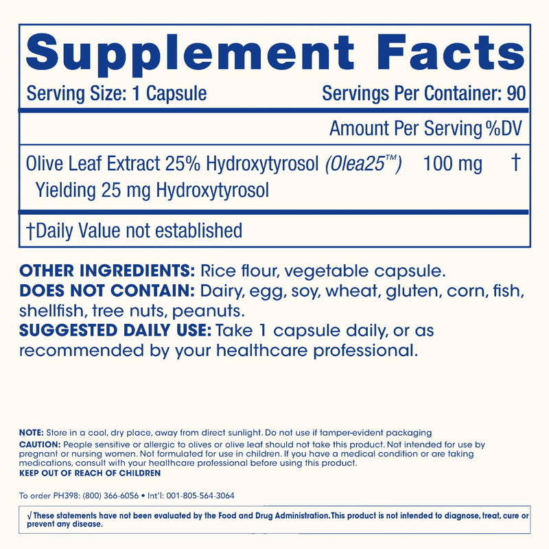 [Australia] - ProHealth Hydroxytyrosol Extreme - Hydroxytyrosol Supplement, Olive Leaf Extract (Olive Leaf Extract Organic) (90 Vegetarian Capsules) Gluten Free, Soy Free. 90 Count (Pack of 1) 