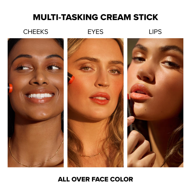 [Australia] - Nudestix Beachy Nudes Mini Kit by Allana Davison – 3-Piece NUDIES Cream Makeup Set for Cheeks, Eyes & Lips | Vegan, Travel-Friendly Summer Glow Kit with Exclusive Blush Shade | Cruelty-Free 