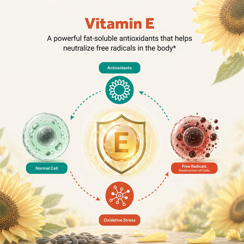Naturalis Sunflower Vitamin E 268mg (400 IU) 120 Softgels | Sunflower-Sourced Vitamin E with Mixed Tocopherols for Skin Health and Immune Support.* 400 IU 120 Count (Pack of 1)