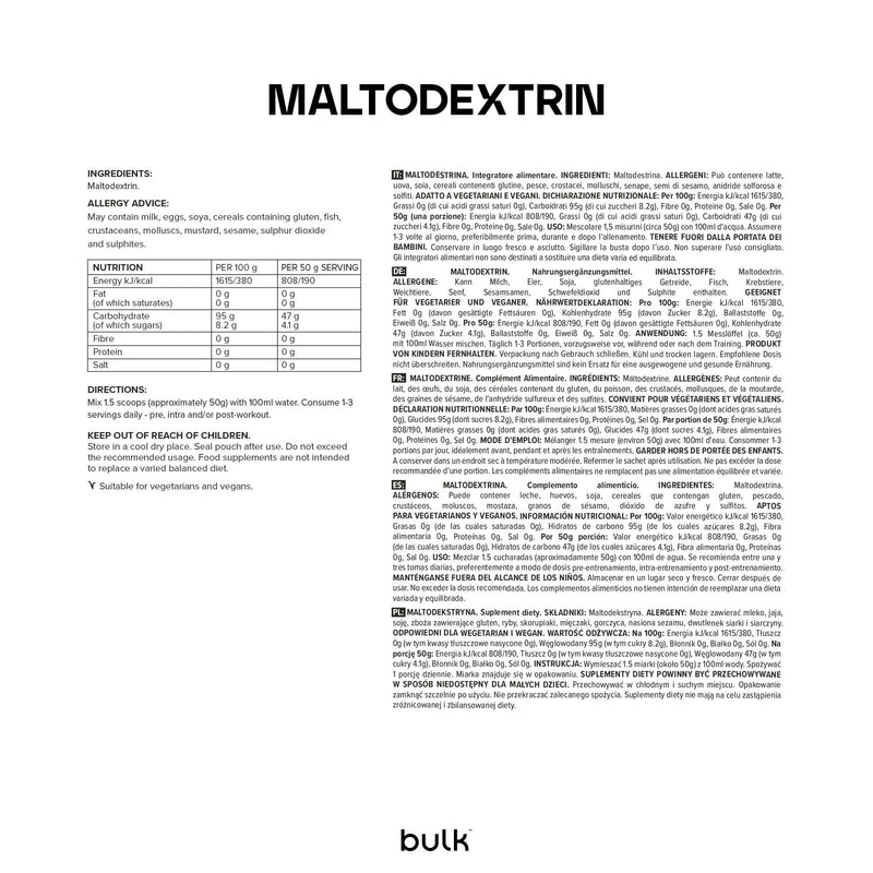 [Australia] - Bulk Maltodextrin Powder, 2.5kg, 50 Servings, Packaging May Vary 