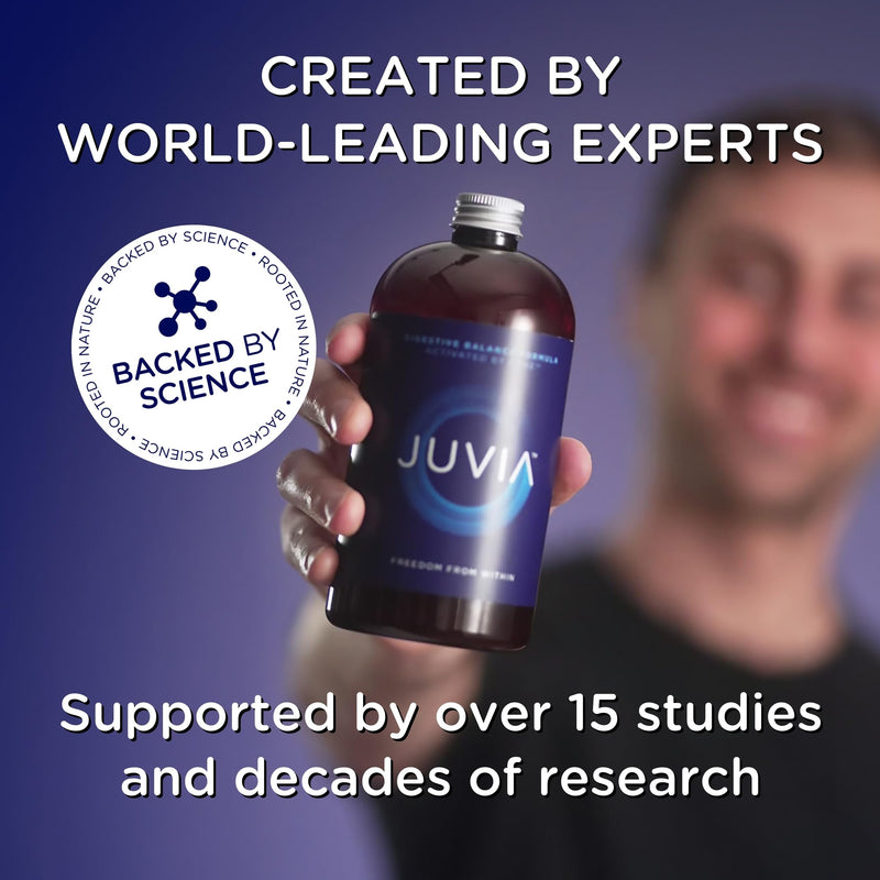 JUVIA Digestive Enzyme Supplement - Aids Gut Health, Over 15 Digestive Enzymes and B12 to Aid Digestive Health Immunity Metabolism, Energy, Bloating Relief, 60 Servings 30 Day Supply, x2 450g Bottles 450 ml (Pack of 2)