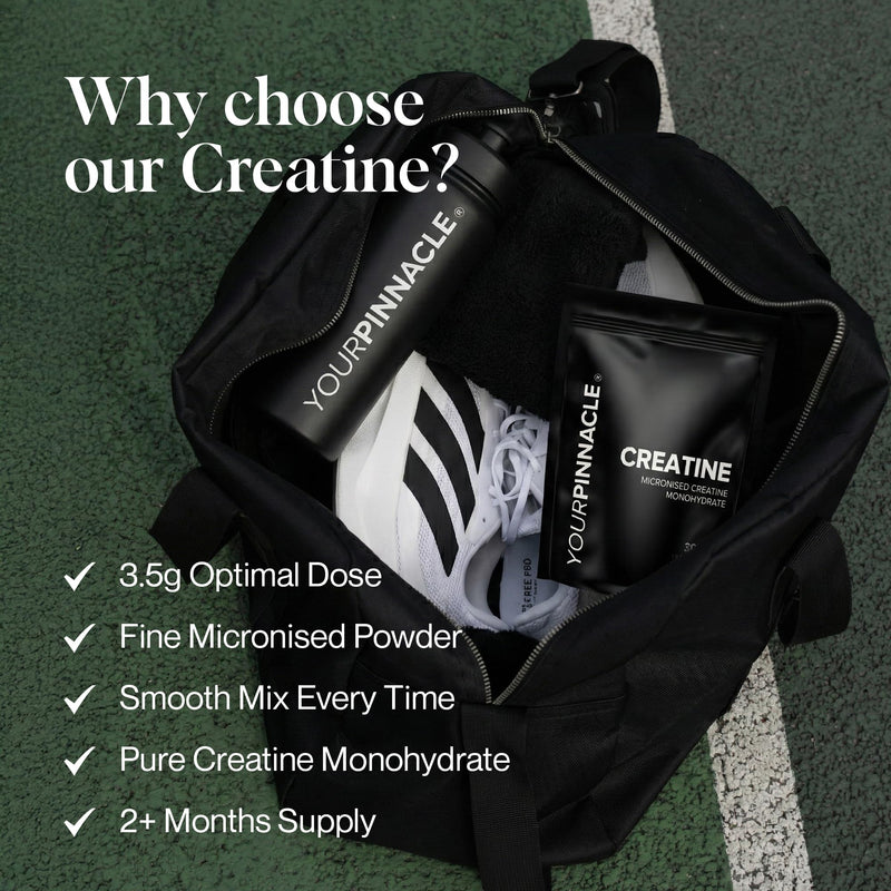 Creatine Monohydrate Powder - 300g, Unflavoured, 100% Pure Micronised Creatine for Strength, Power & Muscle Performance, Easy to Mix Creatine Powder | 86-43 Servings