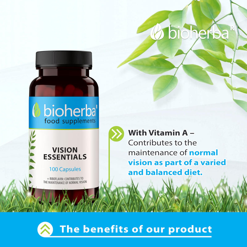 Lutein Complex with Vitamin A – 100 Capsules | Daily Eye Wellness Supplement with Quercetin and Citrus Bioflavonoids by BIOHERBA 100 pcs