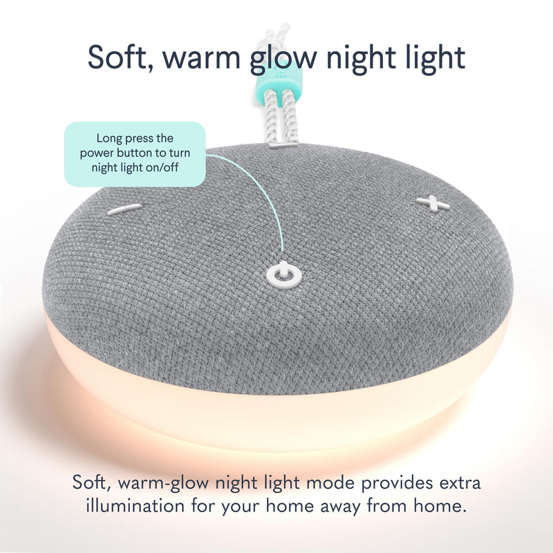 [Australia] - SNOOZ Go - Travel White Noise Sound Machine, Night Light, & Bluetooth Speaker - Portable White Noise, Pink Noise, and Fan Sounds - Charcoal 
