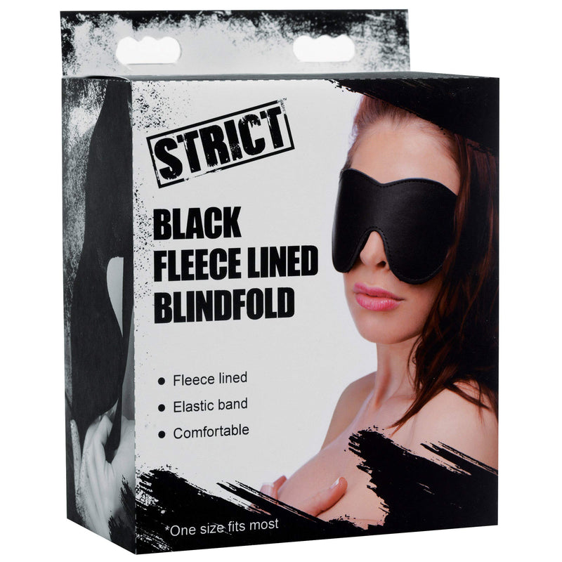 [Australia] - Black Fleece Lined Blindfold 