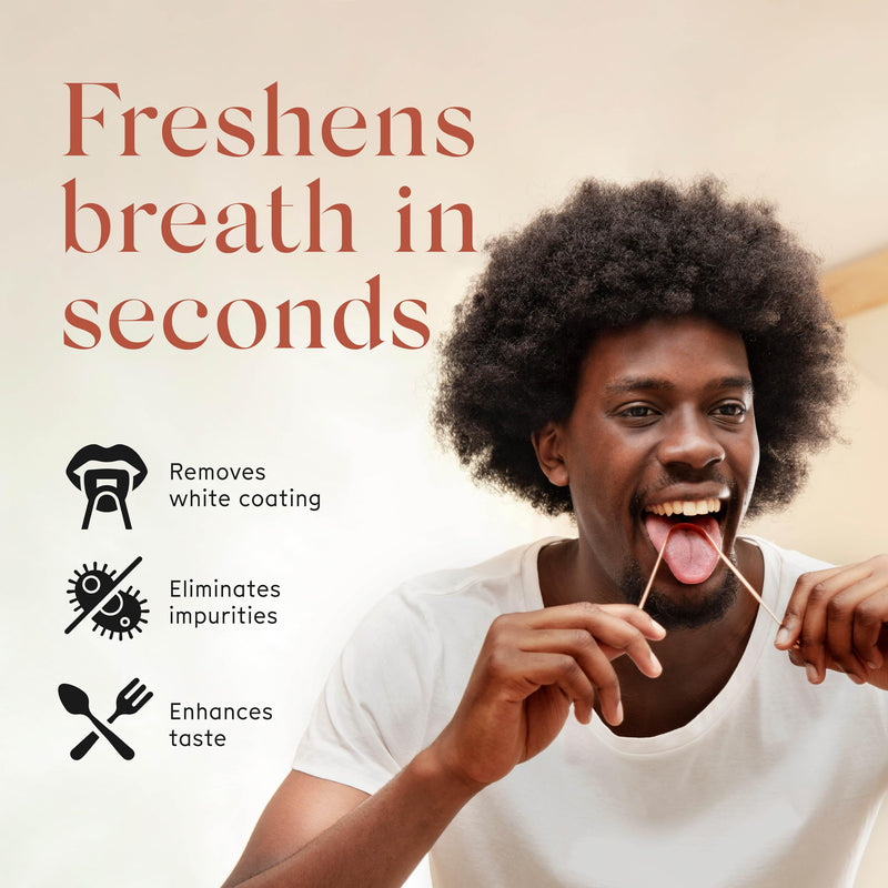 [Australia] - Arista Copper Tongue Scraper for Adults & Kids ‚Äì 100% Pure Copper Tongue Cleaner ‚Äì Extreme Bad Breath Treatment for Adults, Oral Detox & Hygiene ‚Äì 1 Pack with Travel Pouch 