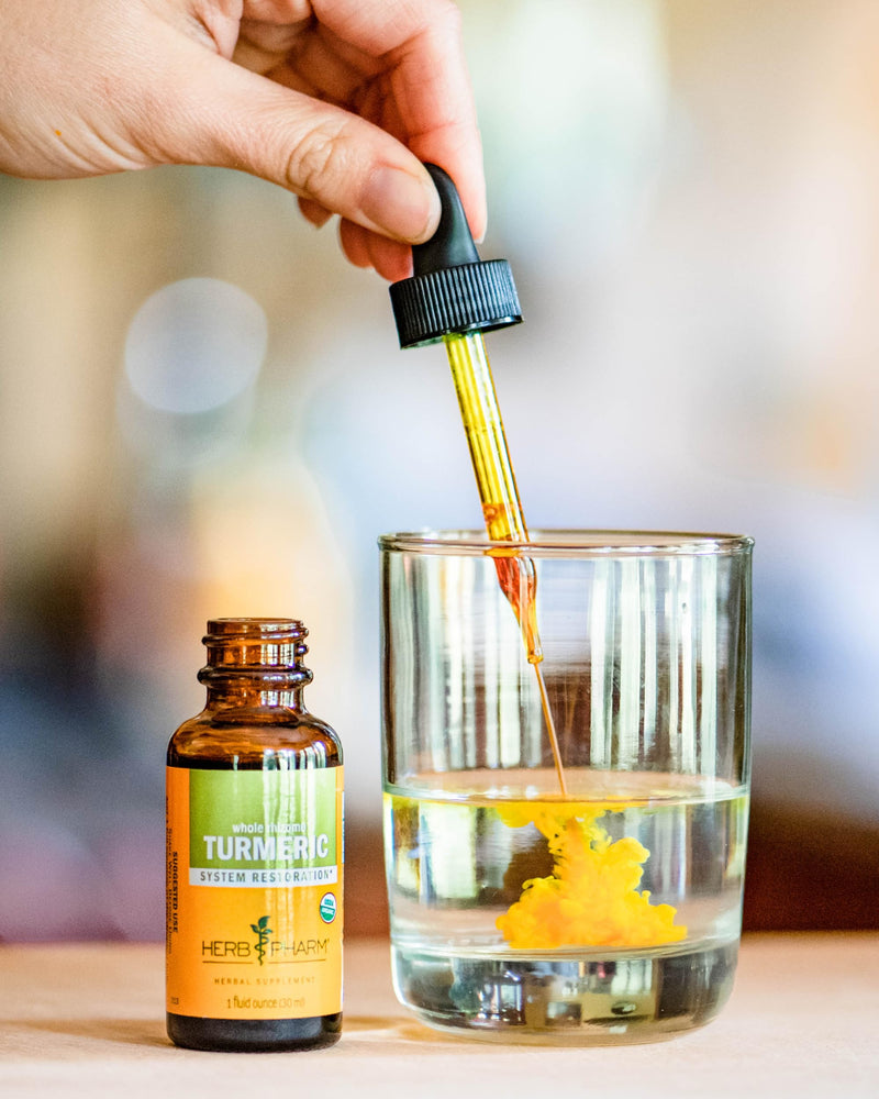 Herb Pharm Certified Organic Turmeric Liquid Herbal Extract 30ml | Traditionally Used for Multi-System Support & Wellbeing | Herbal Food Supplement 30 ml (Pack of 1)