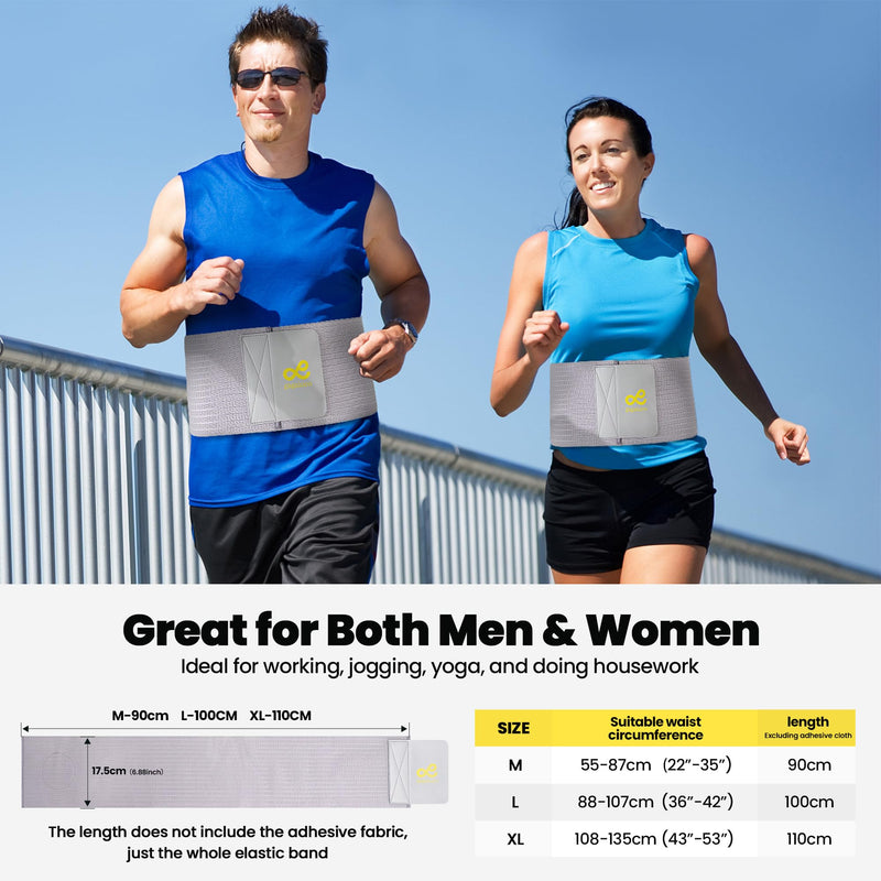 [Australia] - Umbilical Hernia Bandage.6.88" Umbilical Hernia Belt Men/Women - Abdominal Belt for Hernia: Navel, Incisional, Epigastric, Ventral. Inguinal Hernia Belt (Umbilical Hernia). Hernia Abdominal Belt for Women & Men-L L 1 