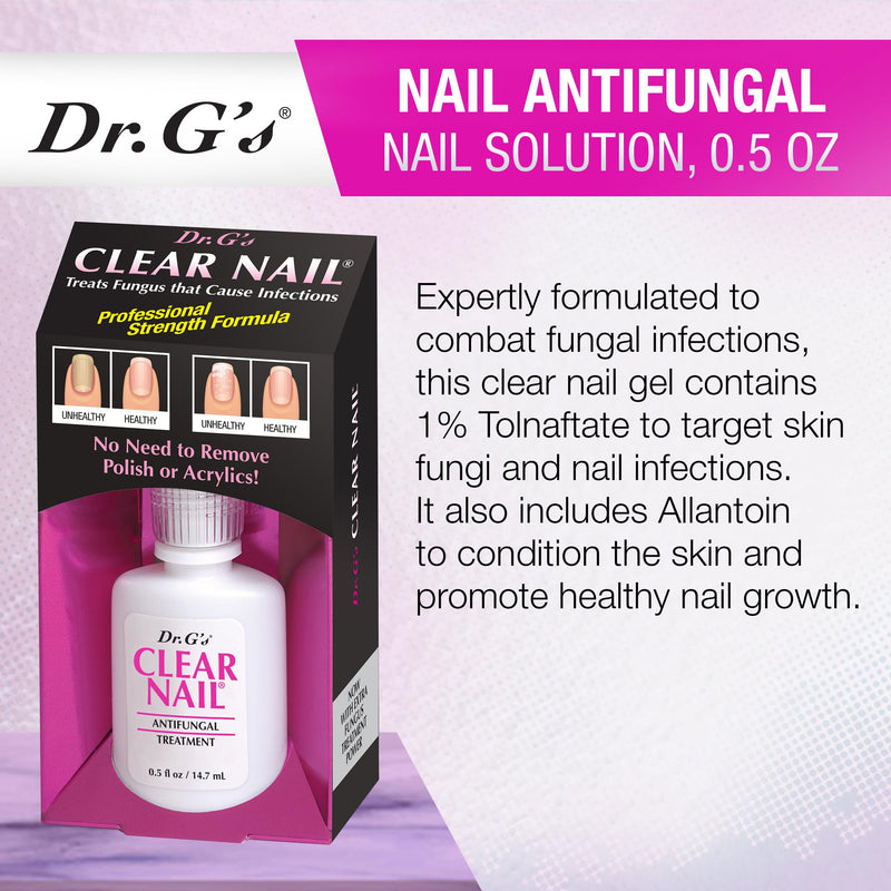 Dr. G's Clear Nail Antifungal Treatment, 0.5 Fluid Ounce 0.5 Ounce (Pack of 1)