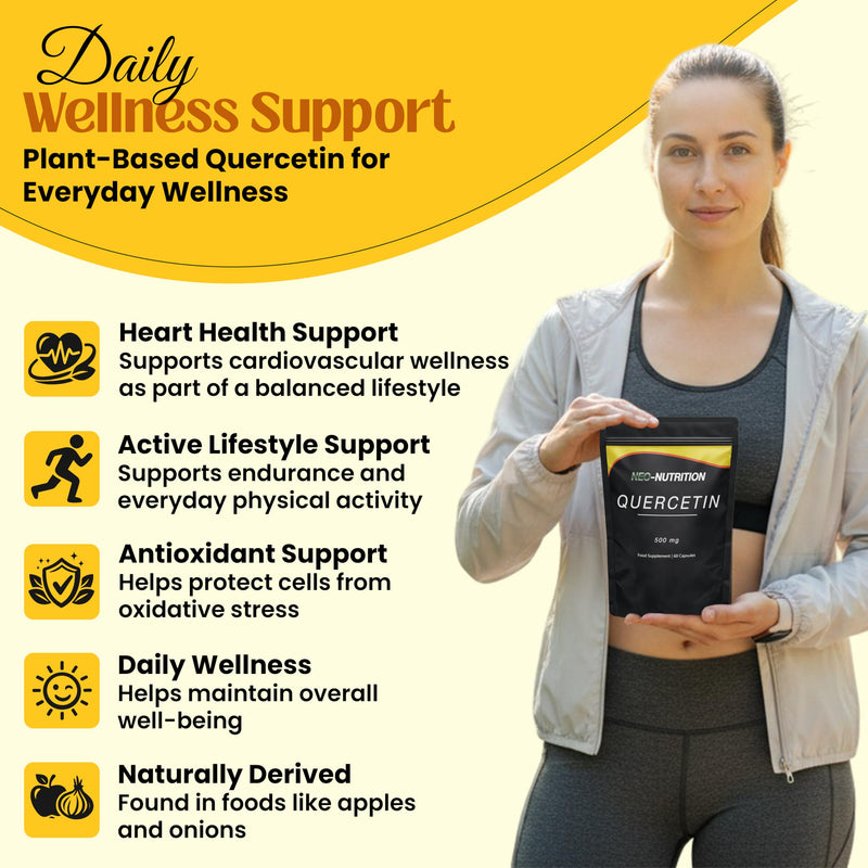 Pure Organic Quercetin - High Potency Quercetin Supplement for Antioxidant Support - Organic Quercitin Antioxidant Supplements for Immune Health & Energy Boost 60 count (Pack of 1)