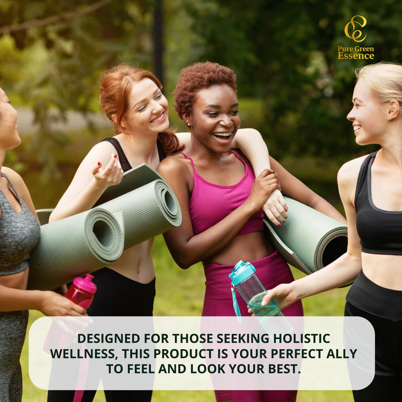 Anti-Aging with Colombian Green Coffee Extract, Hydrolyzed Collagen, and Vitamin C (60 Capsules)