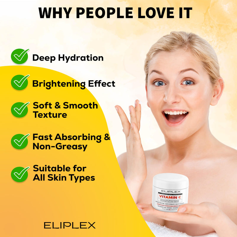 Whipped Tallow Cream – Vitamin C + Hyaluronic Acid | Grass-Fed Tallow, Deep Hydration & Glow | Regenerative Face & Body Balm | 4 oz.