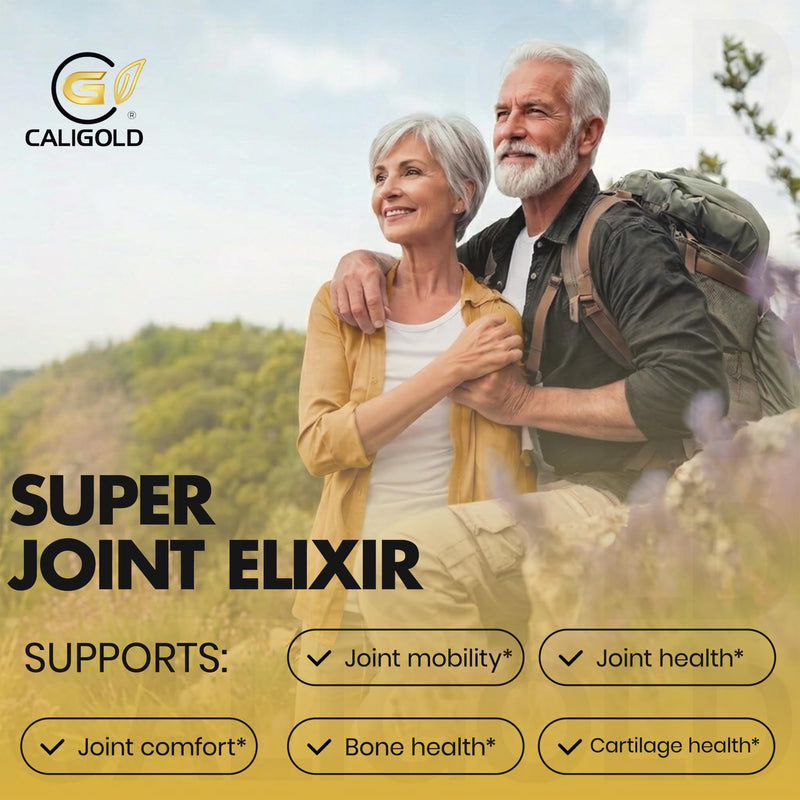 CALIGOLD Health Joint Support Supplement Liquid 500 ml with Collagen, Vitamin C, MSM, Glucosamine & Chondroitin, High-Absorption Formula for Joint Health & Mobility