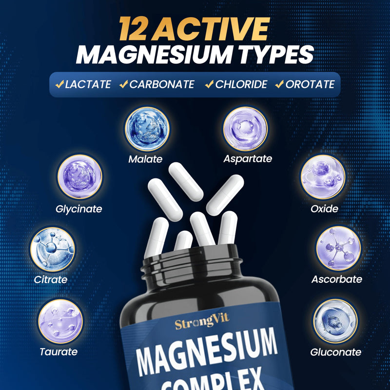 StrongVit NAD Supplement & Magnesium Complex Bundle (120 Capsules)
