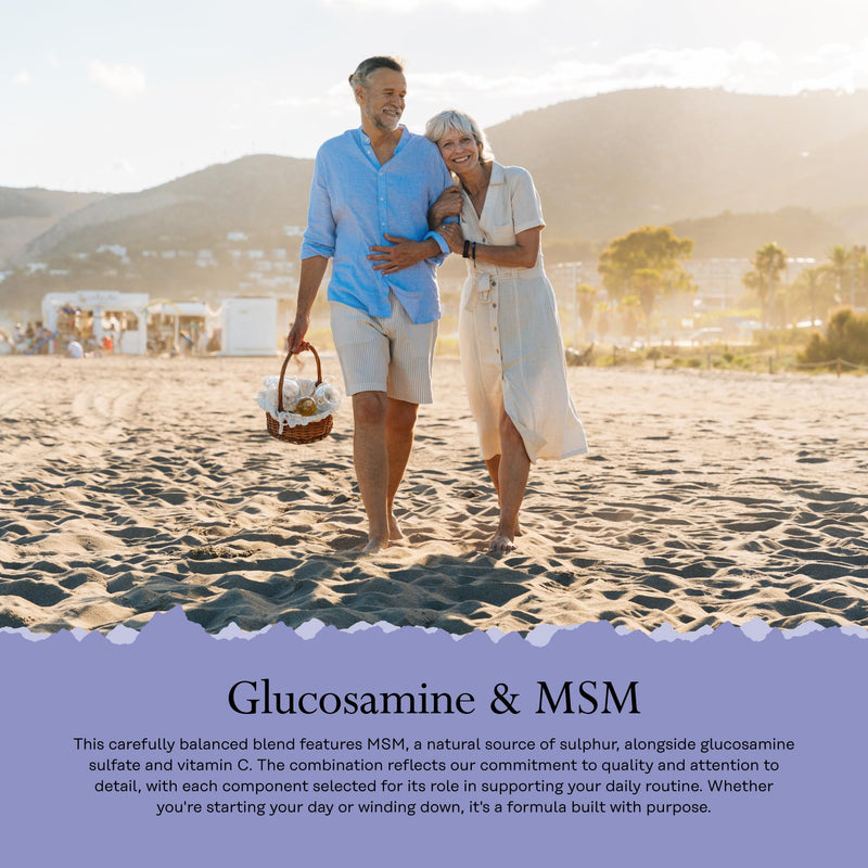 Solaray Glucosamine, MSM & Vitamin C – 180 Capsules – 3 Month Supply – Joint Complex for Men and Women with 500mg Glucosamine, 1000mg MSM & 50mg Vitamin C – Lab Verified