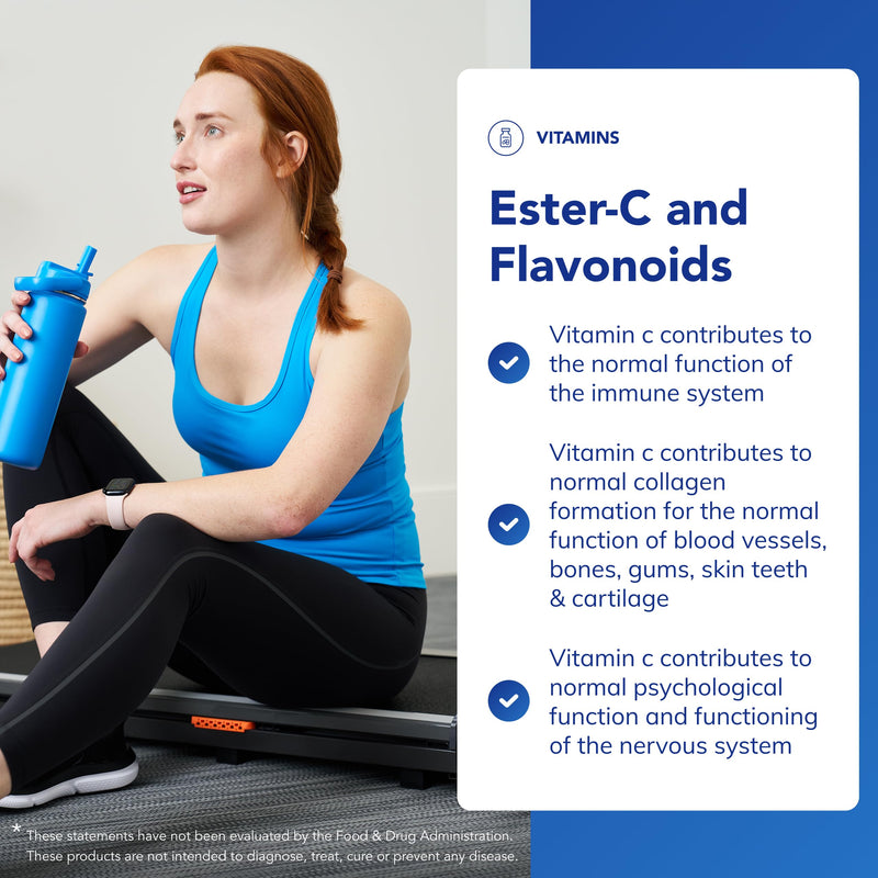 Pure Encapsulations Ester-C and Flavonoids - Unique Buffered Vitamin C Supplement with Bioflavonoids - Collagen Formation & Immune Support - 90 Capsules