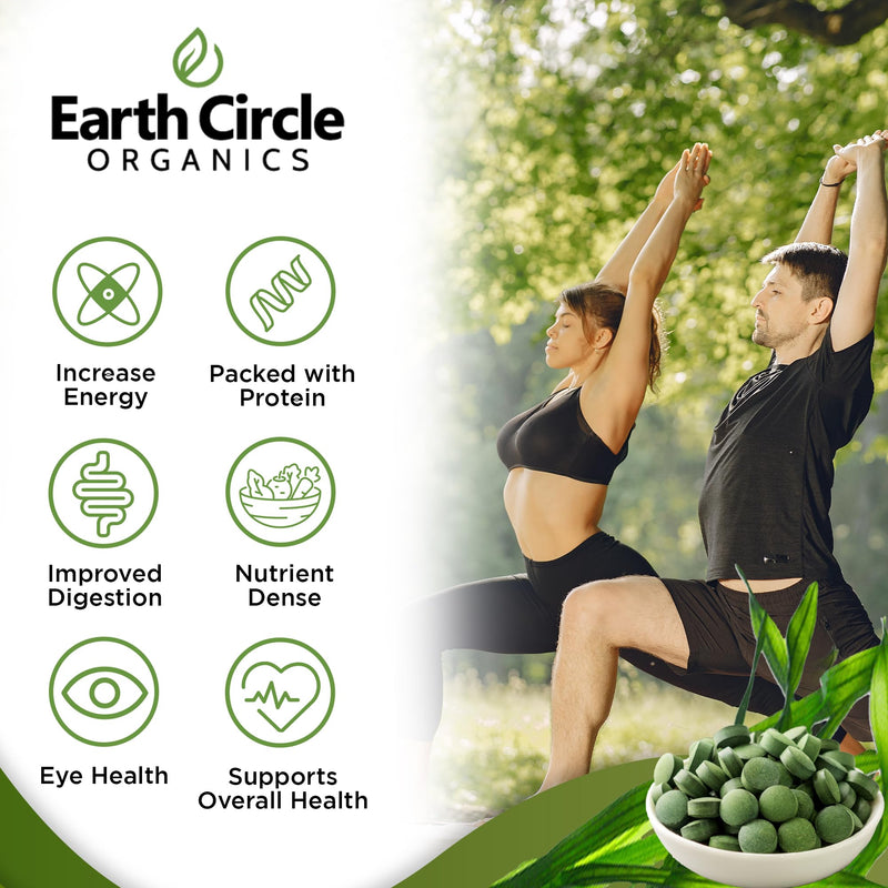 [Australia] - EARTH CIRCLE ORGANICS Earth Circle Organics Chlorella Tablets, Og1 1 Count (Pack of 1) 