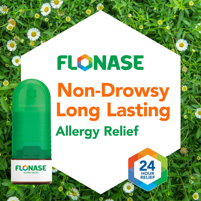 [Australia] - Flonase Allergy Relief Nasal Spray, 24 Hour Non Drowsy Allergy Medicine, Metered Nasal Spray - 72 Sprays - Fall and Seasonal Allergy Relief 