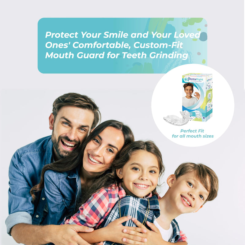 6-Pack Moldable Mouth Guards for Teeth Grinding and Clenching – Reusable, Trimmable Custom Fit Anti-Grinding Guards – 2 Sizes (4 Small + 2 Regular) for Small Mouths