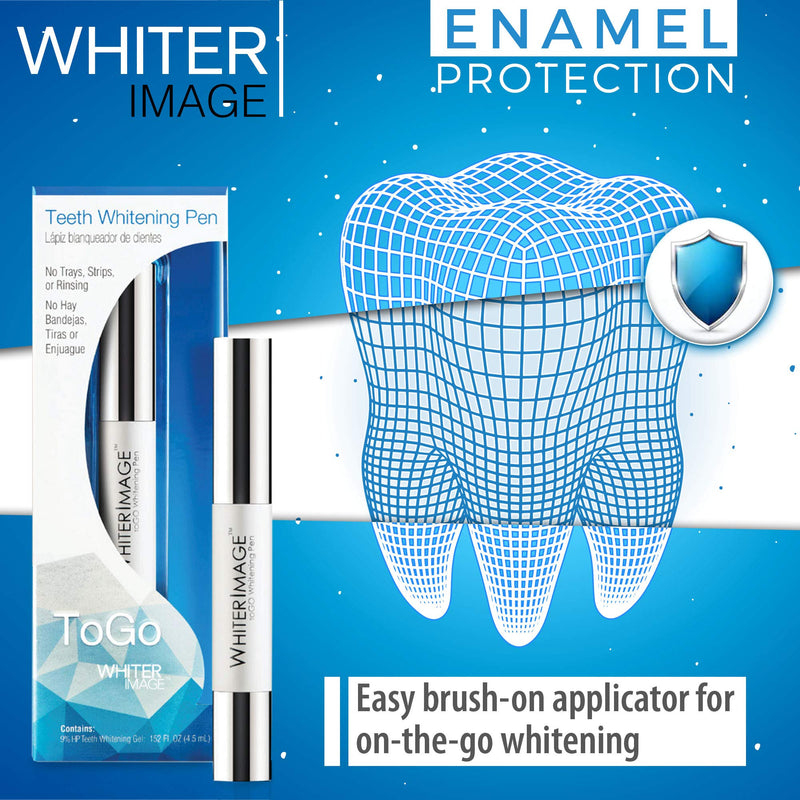 [Australia] - Togo Teeth Whitening Pen, Erases Stubborn Teeth Stains While Strengthening Enamel, Restorative Serum Gel That Reverses Enamel Damage from Bleaching 
