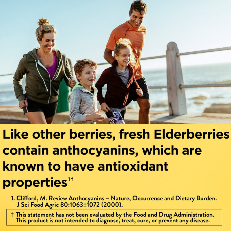 [Australia] - Nature Made Elderberry 400 mg Extract with Vitamin C and Zinc, Dietary Supplement for Immune Support, 60 Capsules, 60 Day Supply 