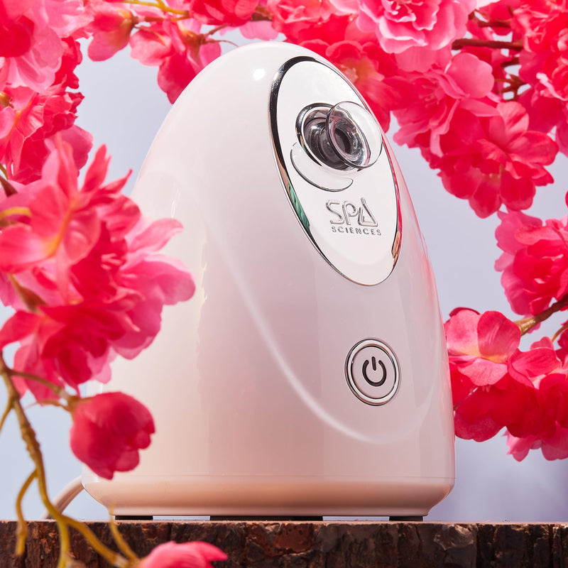 [Australia] - Spa Sciences - CIRRA - Nano Ionic Facial Steamer with UVC Sanitizing Protection, Aromatherapy Function, Detox Pores, and Boost Circulation - Includes an Essential Oil Basket 