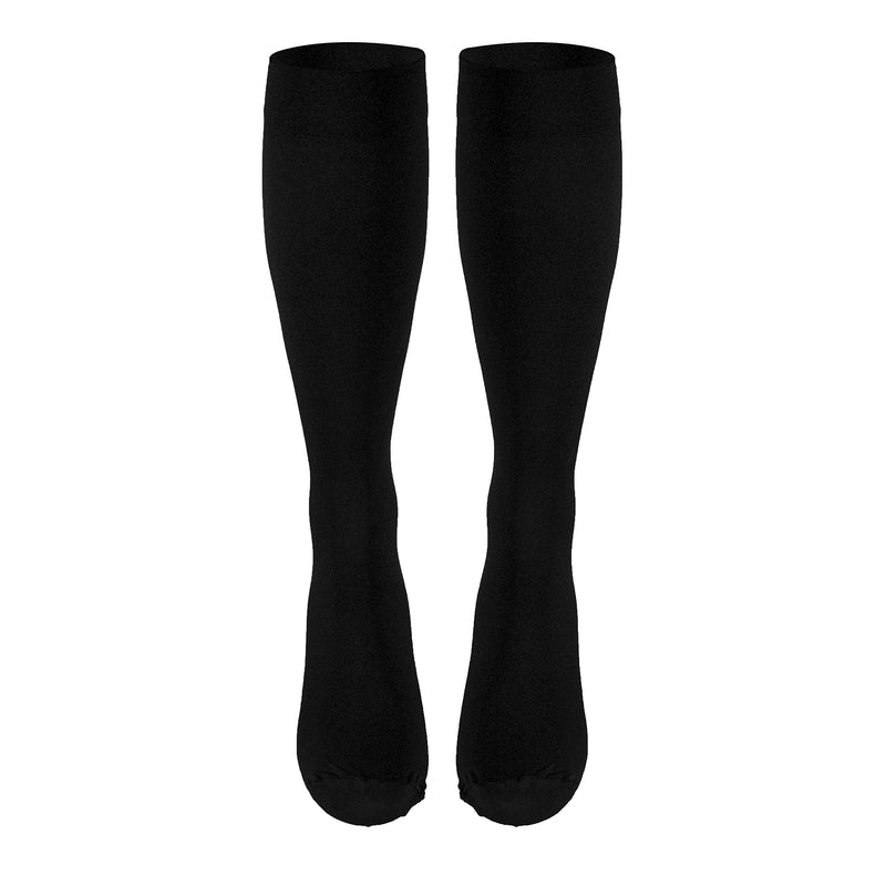 [Australia] - Truform Surgical Stockings, 18 mmHg Compression for Men and Women, Knee High Length, Closed Toe, Black, Medium Medium (1 Pair) 