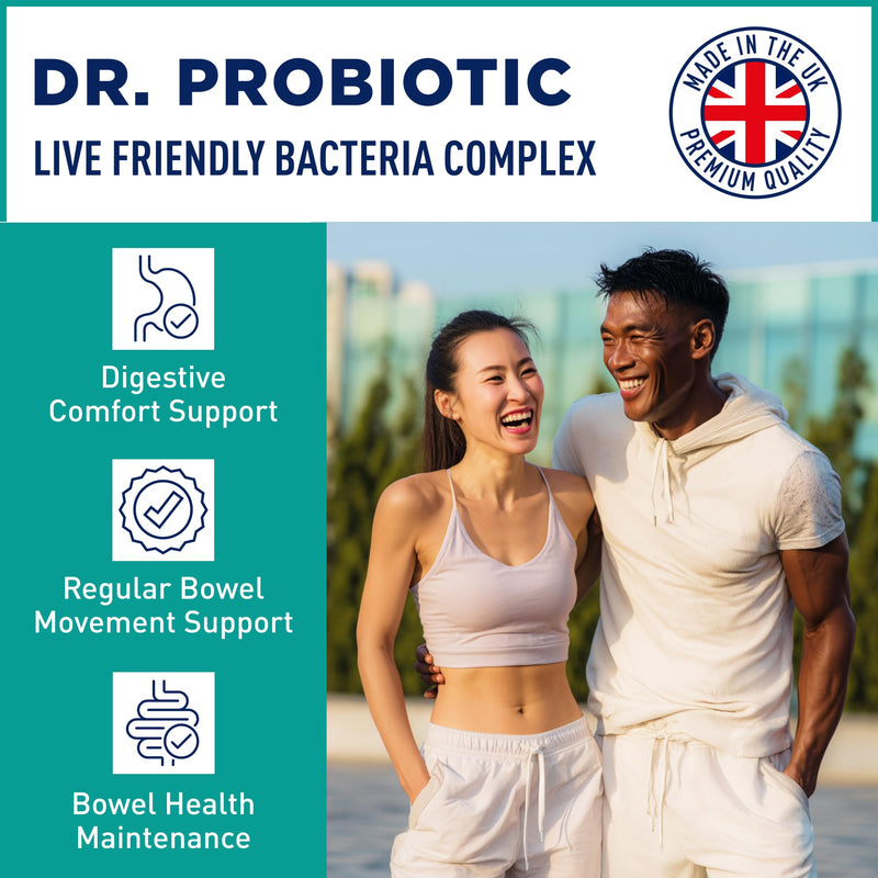 Sense of Life Dr. Probiotic Complex for Regularity Support, 30 Capsules – 30 Billion CFU – Probiotics & Prebiotics – Supports Digestive Gut Health & Regularity