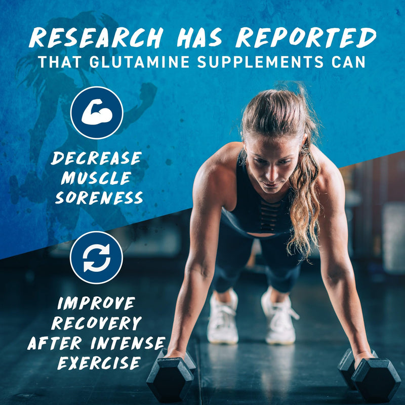 Applied Nutrition L Glutamine Powder - Amino Acid, Muscle Strength & Recovery, Boosts Immune System, Unflavoured (250g - 50 Servings) 50 Servings (250 g) (Pack of 1)