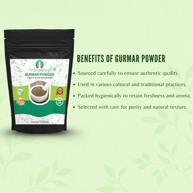 [Australia] - Gymnema Sylvestre Leaf Powder 200 Gm I Gurmar Powder I Non GMO I Gluten-Free, Vegetarian 