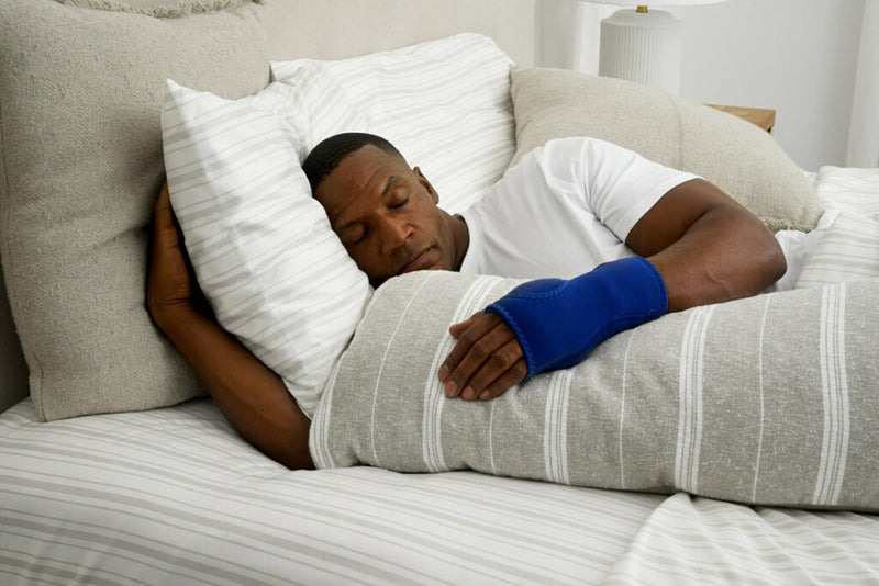 [Australia] - Futuro Night Wrist Sleep Support Brace, Adjustable Nighttime Splint for Carpal Tunnel Relief, Cushioned Beads and Removable Stabilizer, Fits Left or Right Hand (2-Pack) 2 Pack 