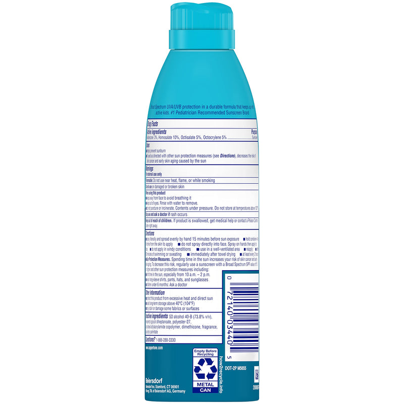 [Australia] - Coppertone Kids Sunscreen Spray SPF 50, Water Resistant Spray Sunscreen for Kids, Pediatrician Recommended Sunscreen Brand, Bulk Sunscreen SPF 50, 5.5 Oz Bottle, Pack of 3 