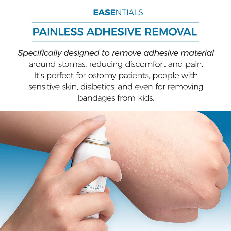 [Australia] - Skin-Friendly No Sting Adhesive Remover Spray, Ideal for Ostomy Patients, Sensitive Skin, and Bandage Removal, Low Residue, Quick Dry, Non-Sticky Formula, Better Than Wipes, 50 ml 50ml 