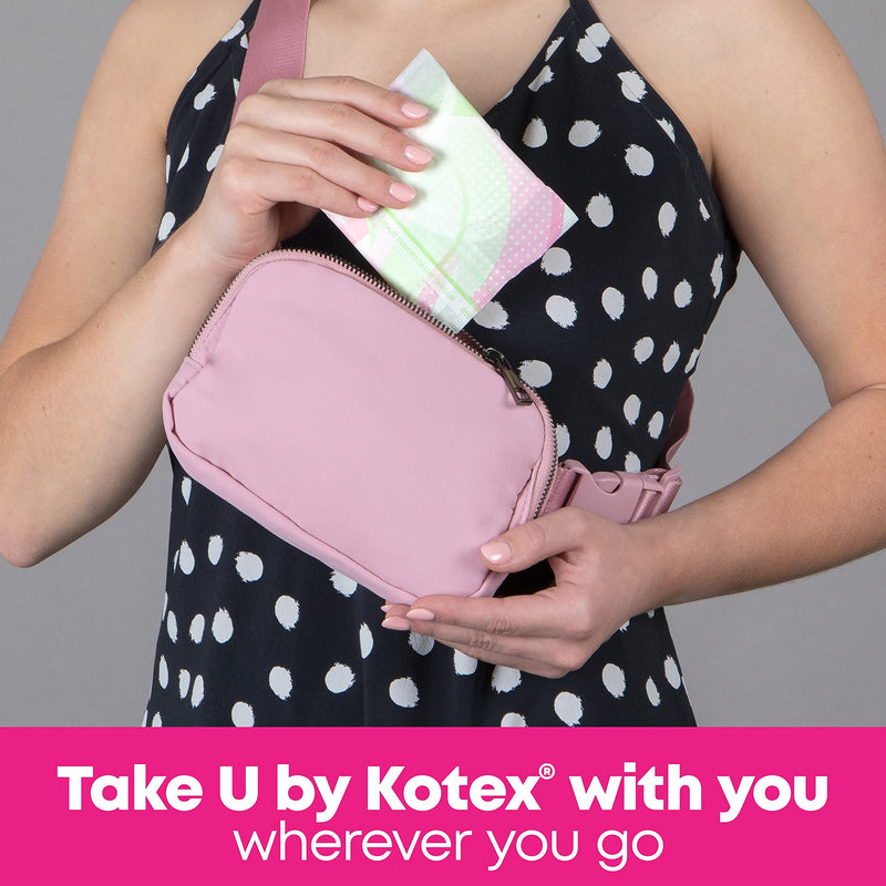 [Australia] - U by Kotex Balance Sized for Teens Ultra Thin Pads with Wings, Heavy Absorbency, 56 Count (4 Packs of 14) (Packaging May Vary) 